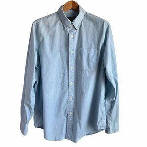 Abercrombie & Fitch Men's XXL Light Blue Button-Down Shirt
